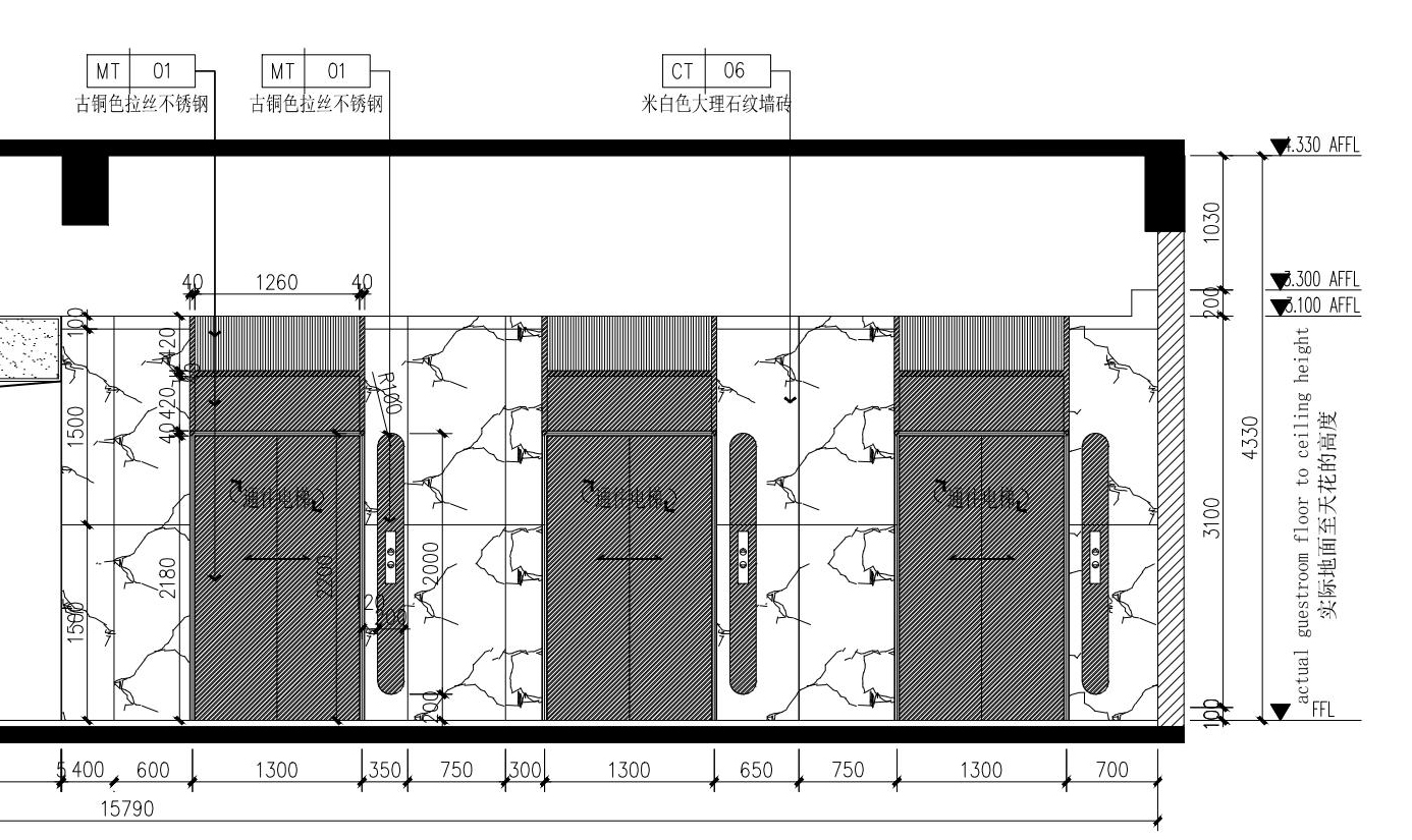 淮北商場內(nèi)部電梯裝修設(shè)計項目(圖4) 2024.8.6-02海容商業(yè)廣場大潤發(fā)三層立面圖-Model_00.jpg